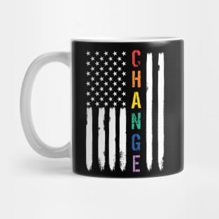 LGBT Pride American Flag Mug